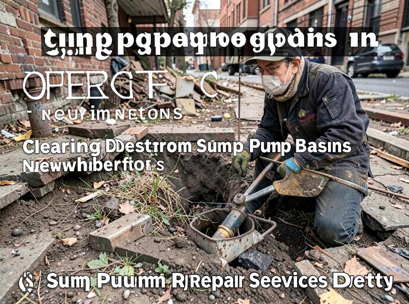 Clearing Debris from Sump Pump Basins in Older Detroit Neighborhoods