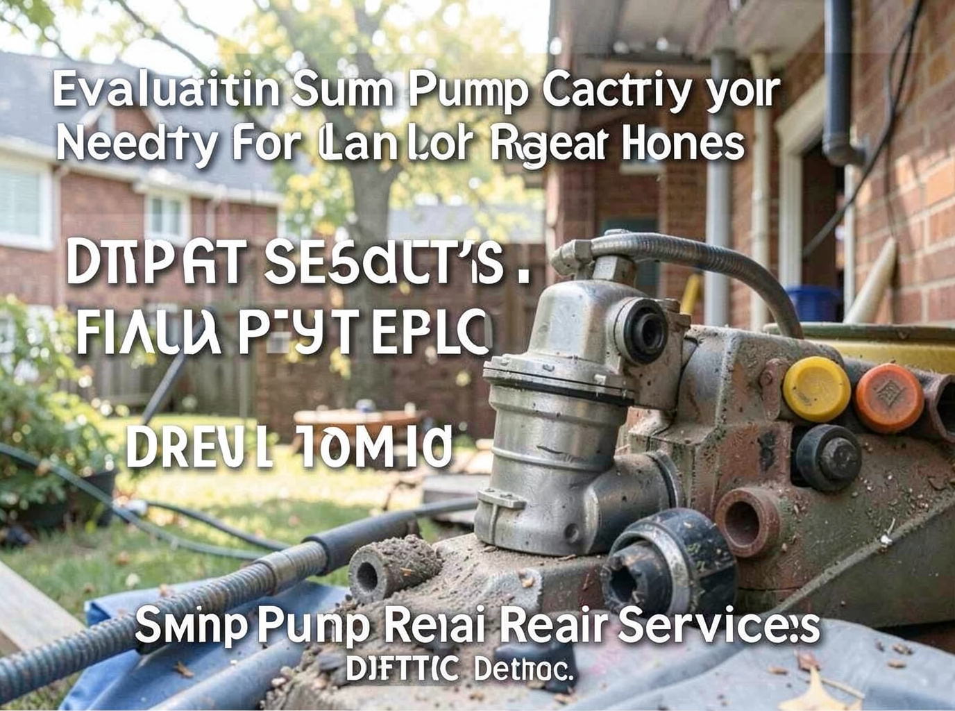 Sump Pump Repair Services in Mexicantown