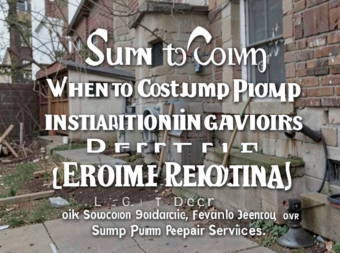 Sump Pump Installation in Mexicantown, MI 48209